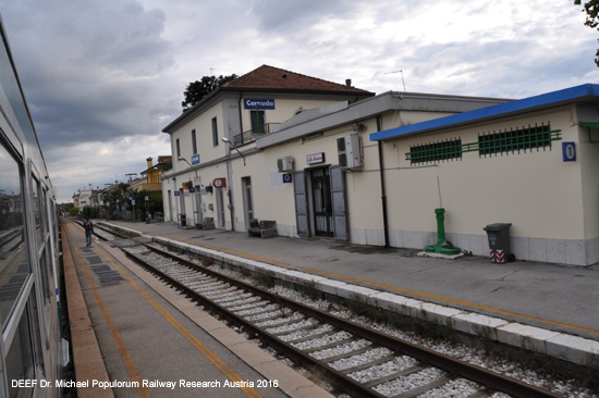 Eisenbahnstrecke Ferrovia Belluno - Feltre - Montebelluna- Treviso Italien