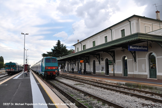 Eisenbahnstrecke Ferrovia Belluno - Feltre - Montebelluna- Treviso Italien