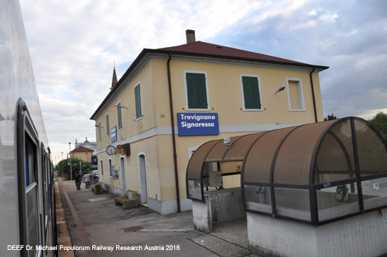 Eisenbahnstrecke Ferrovia Belluno - Feltre - Montebelluna- Treviso Italien