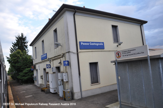 Eisenbahnstrecke Ferrovia Belluno - Feltre - Montebelluna- Treviso Italien