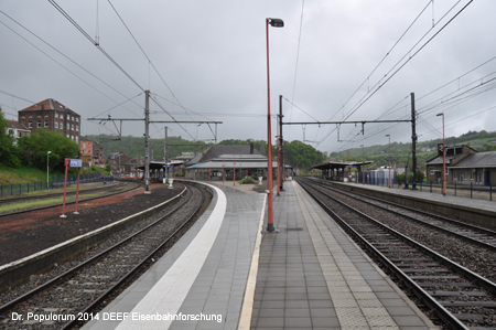 Belgien Eisenbahnstrecke Linie 44 Verviers Pepinster Spa Stavelot Luxembourg