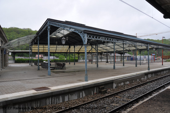 Belgien Eisenbahnstrecke Linie 44 Verviers Pepinster Spa Stavelot Luxembourg