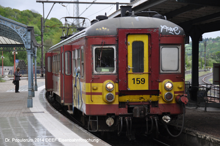 Belgien Eisenbahnstrecke Linie 44 Verviers Pepinster Spa Stavelot Luxembourg