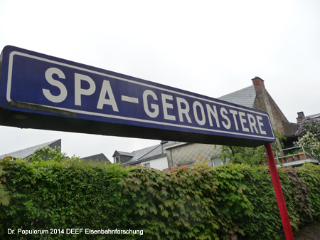 Belgien Eisenbahnstrecke Linie 44 Verviers Pepinster Spa Stavelot Luxembourg