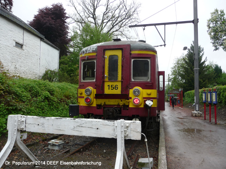 Belgien Eisenbahnstrecke Linie 44 Verviers Pepinster Spa Stavelot Luxembourg
