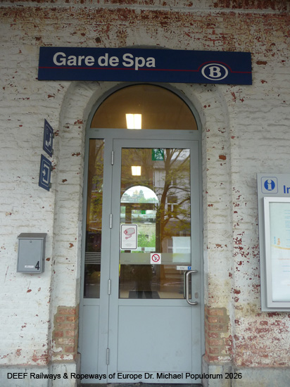 Belgien Eisenbahnstrecke Linie 44 Verviers Pepinster Spa Stavelot Luxembourg