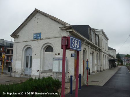 Belgien Eisenbahnstrecke Linie 44 Verviers Pepinster Spa Stavelot Luxembourg