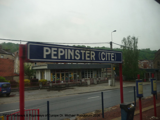 Belgien Eisenbahnstrecke Linie 44 Verviers Pepinster Spa Stavelot Luxembourg