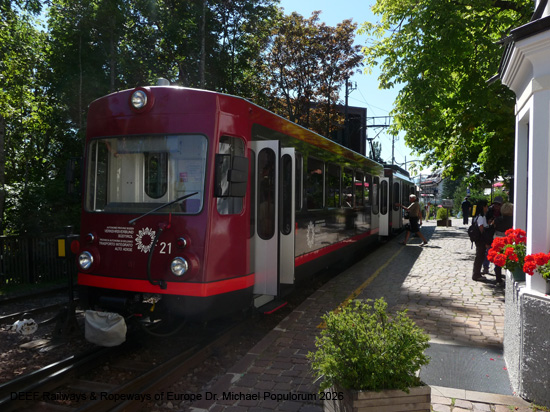 Rittnerbahn Eisenbahn Bozen Himmelfahrt Oberbozen Klobenstein Ferrovia del Renon