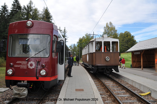 Rittnerbahn Eisenbahn Bozen Himmelfahrt Oberbozen Klobenstein Ferrovia del Renon