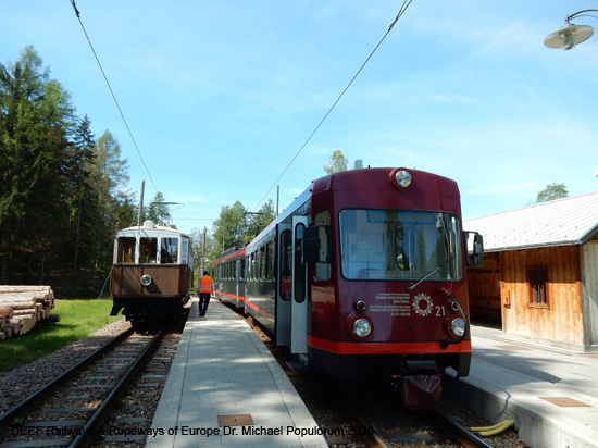 Rittnerbahn Eisenbahn Bozen Himmelfahrt Oberbozen Klobenstein Ferrovia del Renon