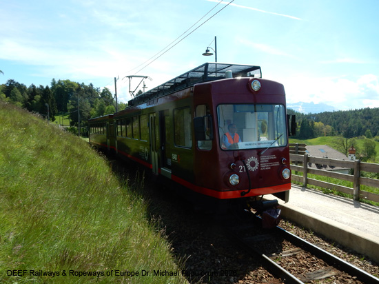 Rittnerbahn Eisenbahn Bozen Himmelfahrt Oberbozen Klobenstein Ferrovia del Renon