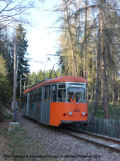 Rittnerbahn Eisenbahn Bozen Himmelfahrt Oberbozen Klobenstein Ferrovia del Renon