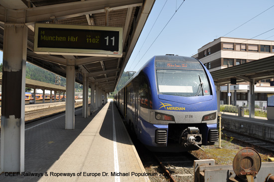 Rosenheim Kufstein Eisenbahnstrecke Bayern TEN