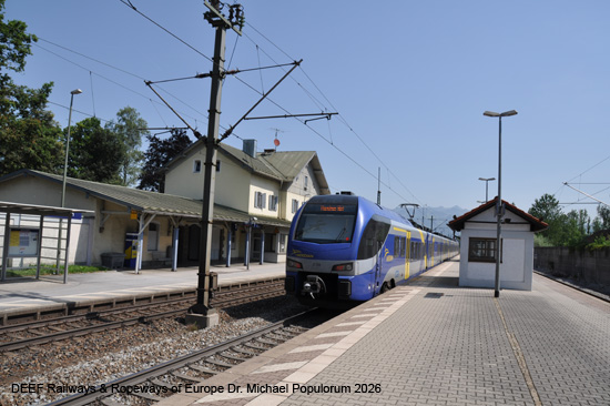 Rosenheim Kufstein Eisenbahnstrecke Bayern TEN