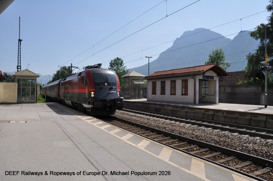 Rosenheim Kufstein Eisenbahnstrecke Bayern TEN
