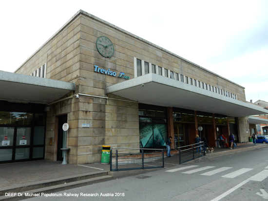 Eisenbahnstrecke Ferrovia Belluno - Feltre - Montebelluna- Treviso Italien