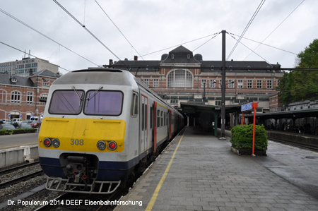 Belgien Eisenbahnstrecke Linie 44 Verviers Pepinster Spa Stavelot Luxembourg