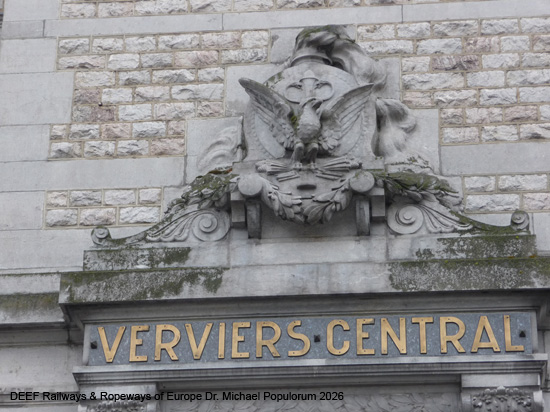 Belgien Eisenbahnstrecke Linie 44 Verviers Pepinster Spa Stavelot Luxembourg