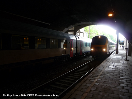 Belgien Eisenbahnstrecke Linie 44 Verviers Pepinster Spa Stavelot Luxembourg