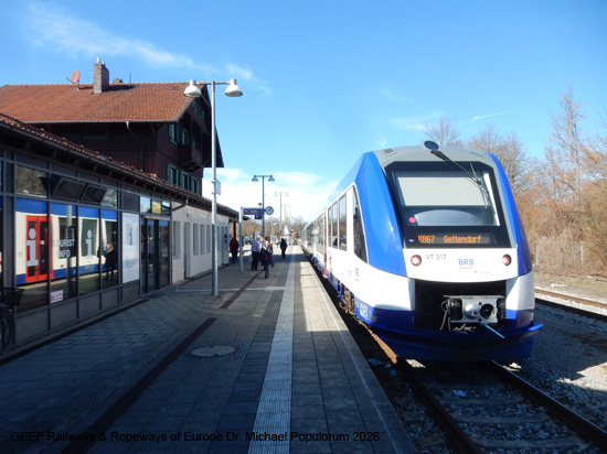 Ammerseebahn Mering Geltendorf Dießen Weilheim Eisenbahn Bayern