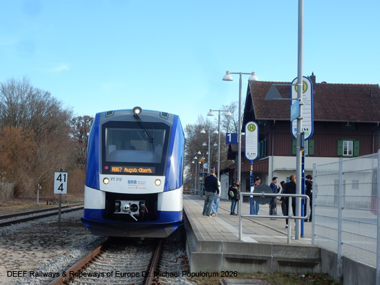 Ammerseebahn Mering Geltendorf Dießen Weilheim Eisenbahn Bayern