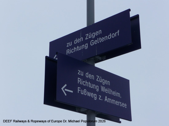 Ammerseebahn Mering Geltendorf Dießen Weilheim Eisenbahn Bayern
