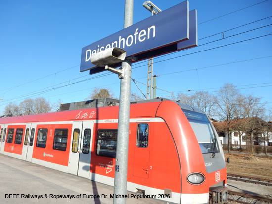 BOB Bayrische Oberlandbahn BRB Eisenbahn Bayern Bahnhof Deisenhofen