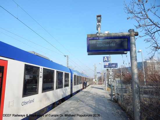 BOB Bayrische Oberlandbahn BRB Eisenbahn Bayern