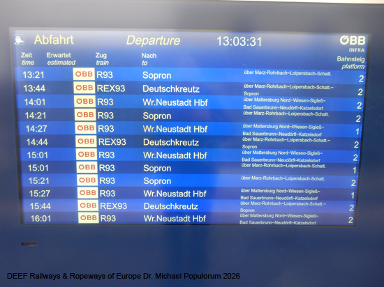 Mattersburgerbahn Wiener Neustadt Sopron Ödenburg Mattersburg Eisenbahn Raaberbahn Burgenland