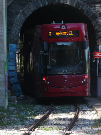 Innsbrucker Mittelgebirgsbahn Igler Sechser Straßenbahn Innsbruck Igls Tram Tirol