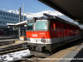 ÖBB Lok 1144 Innsbruck Hauptbahnhof Eisenbahn Österreich Tirol