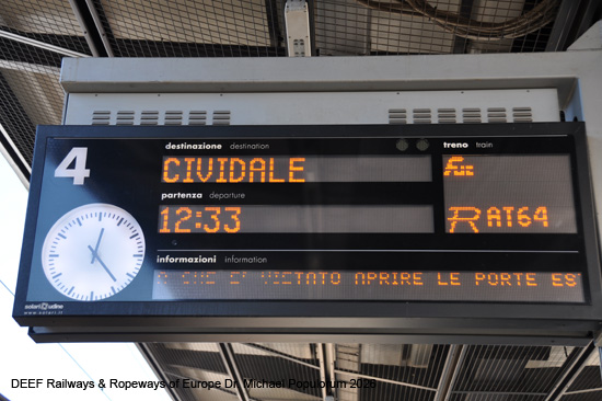 Ferrovia Udine Cividale Eisenbahn Italien Friaul FUC