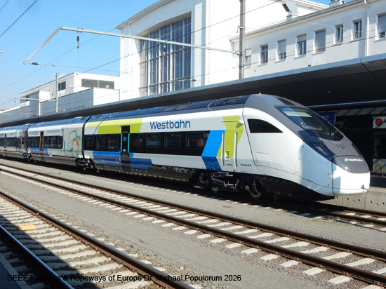 Westbahn Südbahnstrecke Stadler Smile Giruno Bussard Eisenbahn Österreich