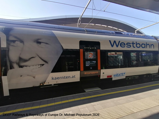 Westbahn Südbahnstrecke Stadler Smile Giruno Bussard Eisenbahn Österreich
