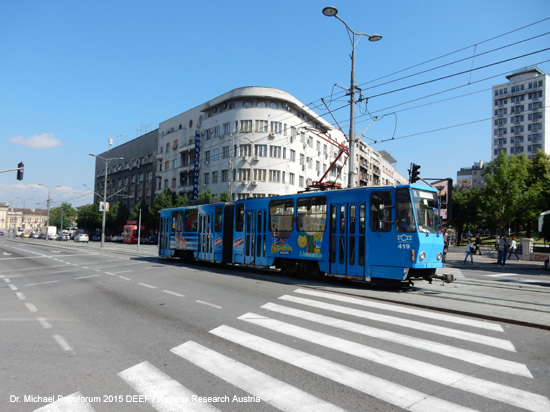 Straßenbahn Belgrad Tram Beograd Serbien