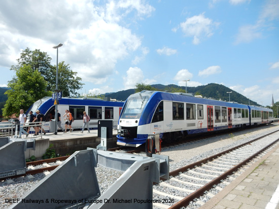 BOB Bayerische Oberlandbahn Holzkirchen Miesbach Schliersee Fischbachau Bayrischzell Eisenbahn Bayern