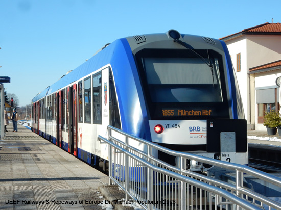 BOB Bayerische Oberlandbahn Holzkirchen Miesbach Schliersee Fischbachau Bayrischzell Eisenbahn Bayern