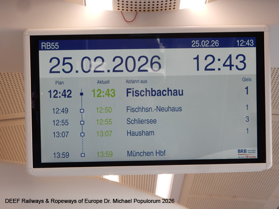 BOB Bayerische Oberlandbahn Holzkirchen Miesbach Schliersee Fischbachau Bayrischzell Eisenbahn Bayern