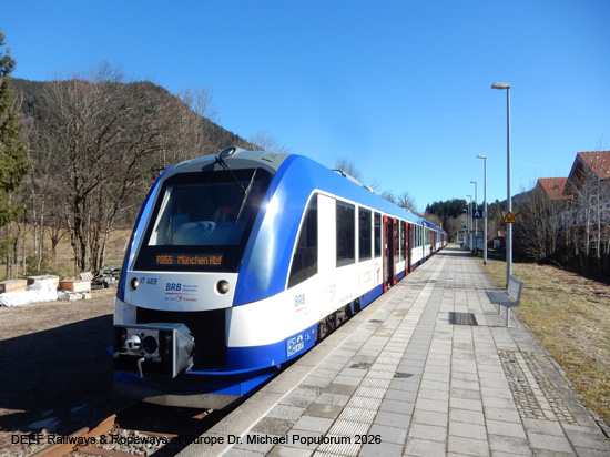BOB Bayerische Oberlandbahn Holzkirchen Miesbach Schliersee Fischbachau Bayrischzell Eisenbahn Bayern