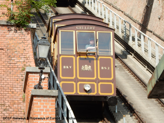 Standseilbahn Budapest Budavári Sikló Ungarn Unesco Weltkulturerbe