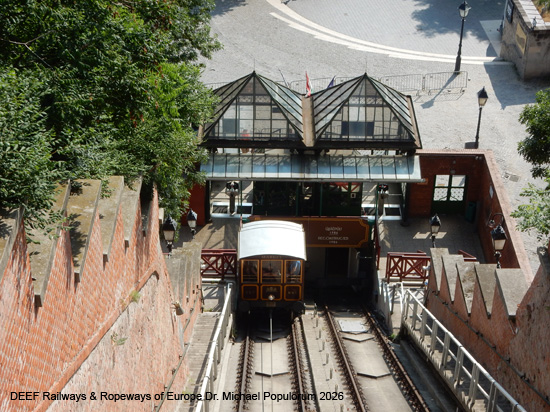 Standseilbahn Budapest Budavári Sikló Ungarn Unesco Weltkulturerbe