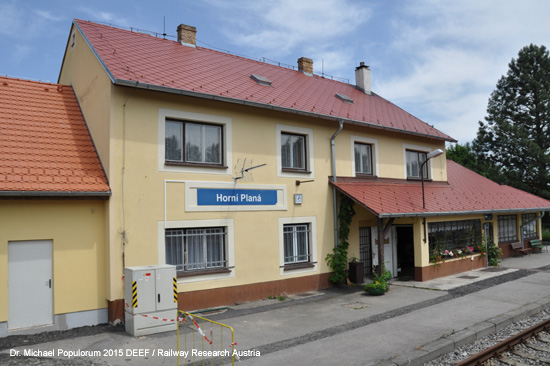 Eisenbahnstrecke Budweis České Budějovice Krumau Horny Plana Oberplan Schwarzes Kreuz Černý Kříž Böhmen Tschechien