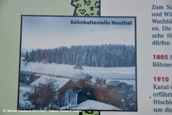 Eisenbahnstrecke Budweis České Budějovice Krumau Horny Plana Oberplan Schwarzes Kreuz Černý Kříž Böhmen Tschechien