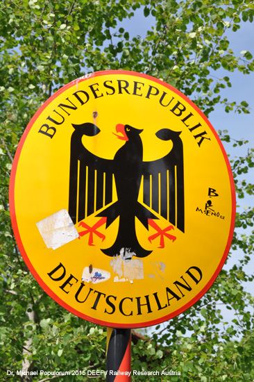 Eisenbahnstrecke Budweis České Budějovice Krumau Horny Plana Oberplan Schwarzes Kreuz Černý Kříž Böhmen Tschechien