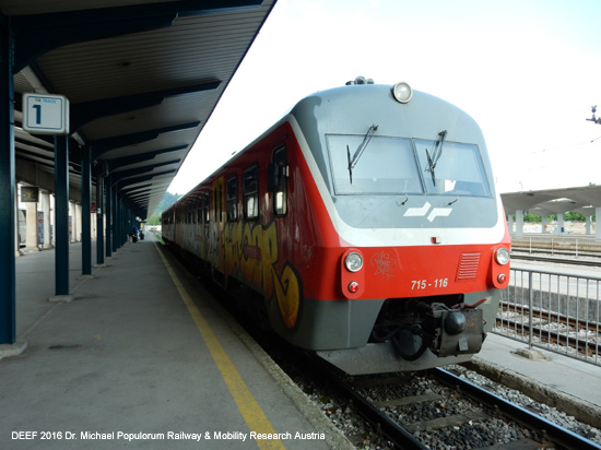 Eisenbahn Laibach Metlika Karlovac Zagreb Slowenien Kroatien