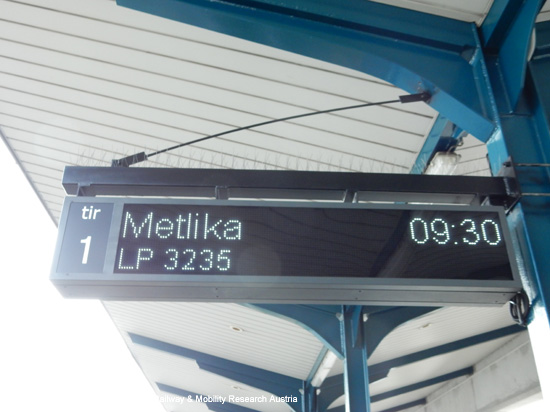 Eisenbahn Laibach Metlika Karlovac Zagreb Slowenien Kroatien