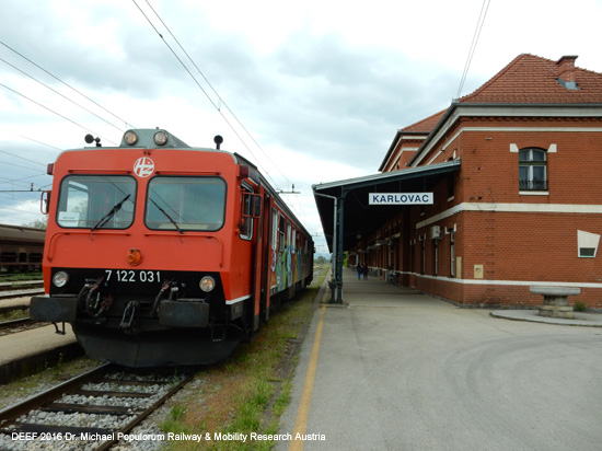Laibach Metlika Karlovac Zagreb Eisenbahnstrecke Slowenien Kroatien
