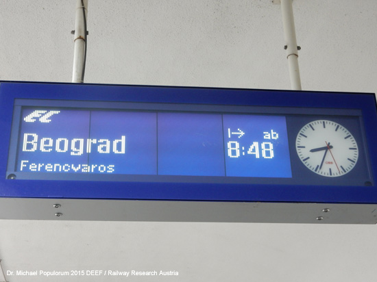 Eisenbahnstrecke Budapest Belgrad Beograd Ungarn Serbien Internationale Magistrale TEN Trans Europäische Netze