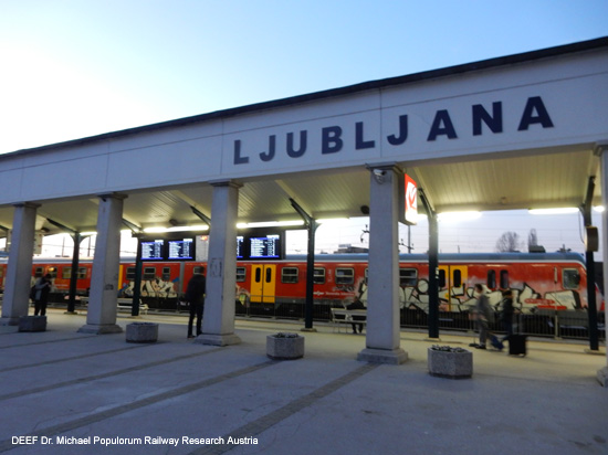 Eisenbahn Laibach Metlika Karlovac Zagreb Slowenien Kroatien